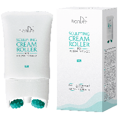 Krém hengerrel az áll és a nyak kontúrjának formázására