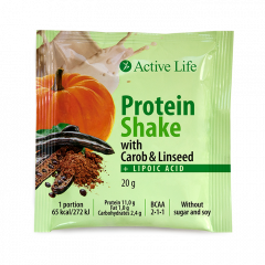 Active Life - Proteinkoktél karobbal és lenmaggal