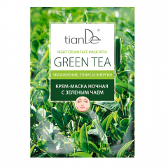 Night Care - Zöld tea éjszakai arckrémpakolás